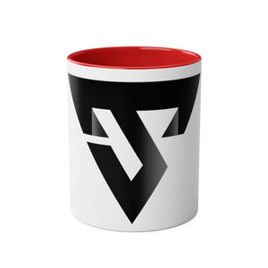 Two-Tone Coffee Mugs, 11oz